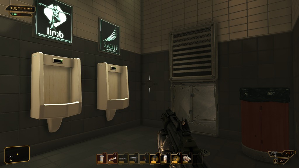 Deus Ex: Human Revolution - Toilets & Airducts